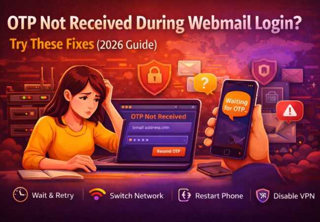 OTP Not Received During Webmail Login? Try These Fixes 2026